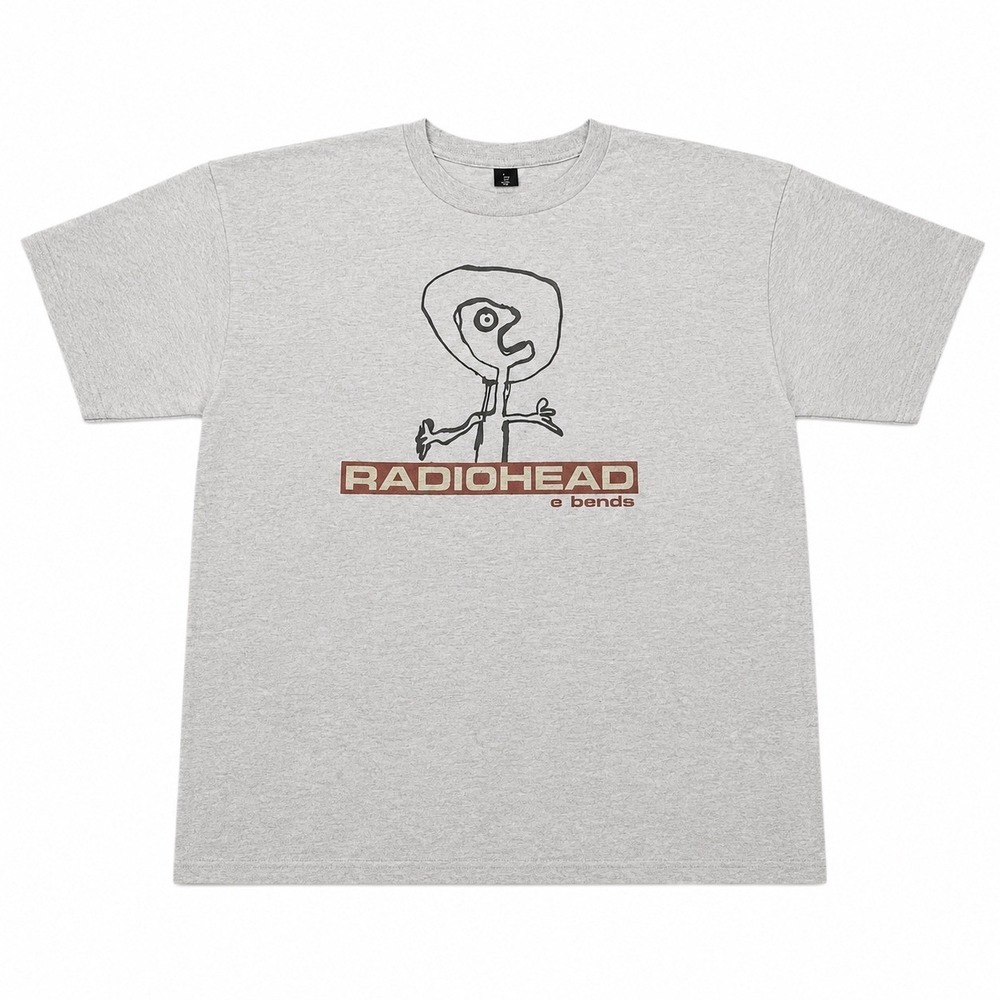 Radiohead The Bends Graphic T-Shirt Mens Large Heather Gray Band Tee